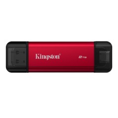 SSD Kingston 2Tb Dual USB-A/C 3.1 Negro/Rojo (SPSD/2TB)