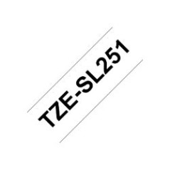 Cinta BROTHER 24mm 8m Negro sobre Blanco (TZE-SL251)