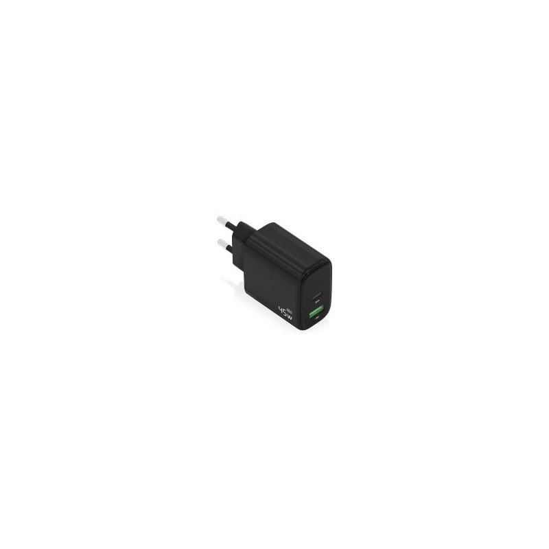 Cargador Pared AISENS 45W USB-A USB-C Negro (A110-0972)