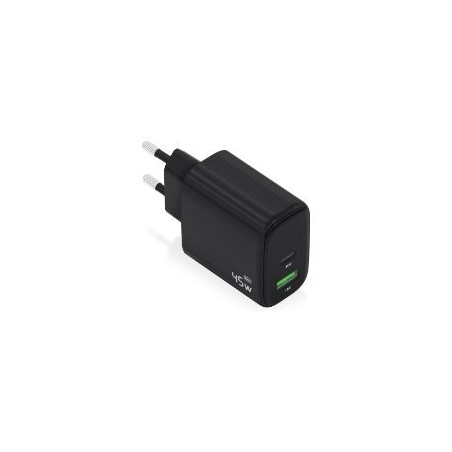 Cargador Pared AISENS 45W USB-A USB-C Negro (A110-0972)