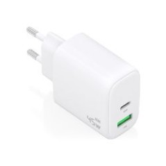Cargador Pared AISENS 45W USB-A USB-C Blanco(A110-0971)