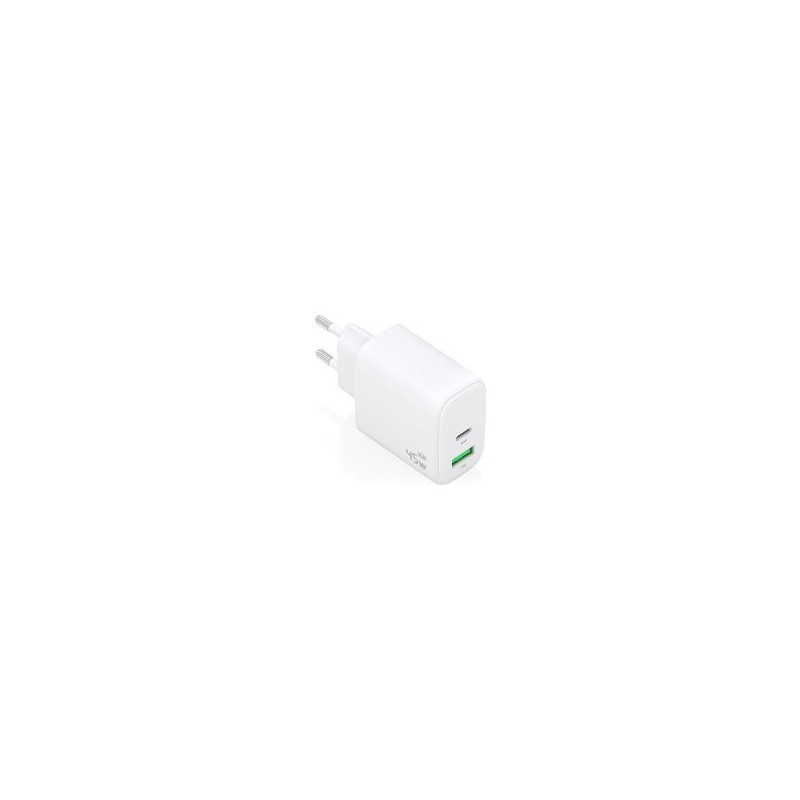 Cargador Pared AISENS 45W USB-A USB-C Blanco(A110-0971)