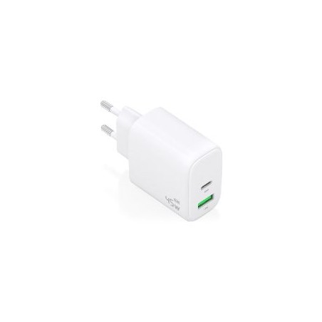 Cargador Pared AISENS 45W USB-A USB-C Blanco(A110-0971)