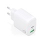 Cargador Pared AISENS 45W USB-A USB-C Blanco(A110-0971)