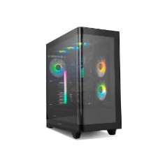 Caja Gaming NOX Ether ATX ITX Negra (NXHUMMERETHERBK)