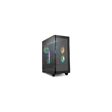 Caja Gaming NOX Ether ATX ITX Negra (NXHUMMERETHERBK)