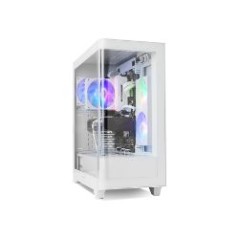 Caja Gaming NOX Ether ATX ITX Blanca (NXHUMMERETHERWH)