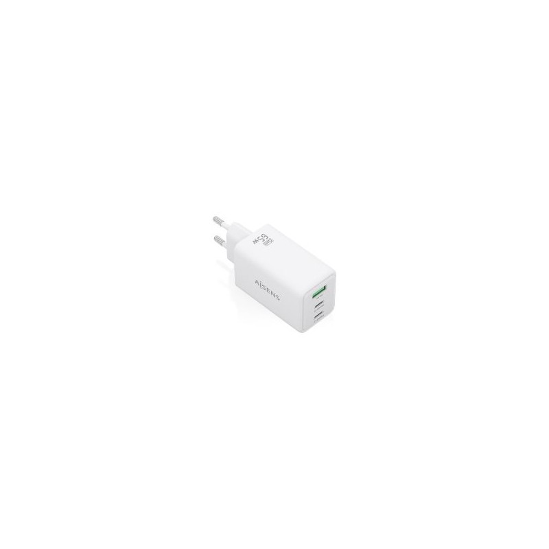 Cargador Aisens 2Usb-C 1Usb-A 65W (ASCH-65W3P072-W) Cargador Aisens 2Usb-C 1Usb-A 65W (ASCH-65W3P072-W)