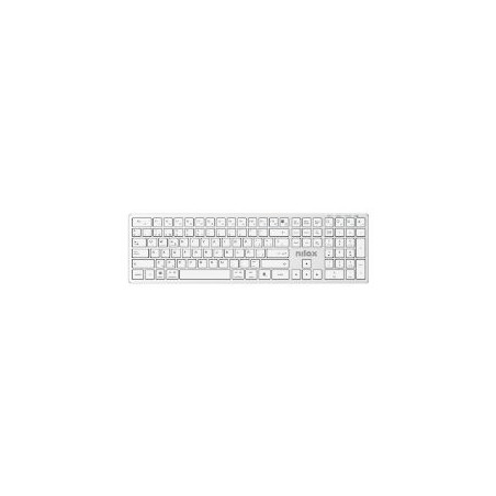 Teclado Nilox Wireless Bluetooth Blanco (NXKBW01S)