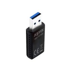 Adaptador Approx WiFi 6 USB-A 3.0 Negro (APPUSB1800)