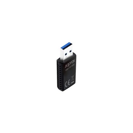 Adaptador Approx WiFi 6 USB-A 3.0 Negro (APPUSB1800)