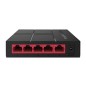 Switch Mercusys 5xRJ45 GbE Negro (MS105G)