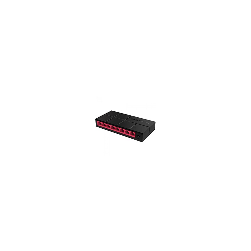 Switch Mercusys 8p 10/100/1000 Negro (MS108G) Switch Mercusys 8p 10/100/1000 Negro (MS108G)
