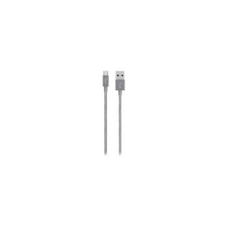 Cable Belkin USB-A/M a mUSB/M 1.2m Gris(F2CU021BT04-GR)