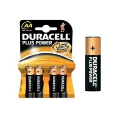 Pilas DURACELL Plus LR06 AA 4unidades (38001)