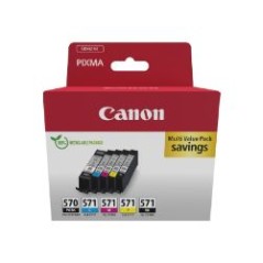 Tinta Canon PGI-570/CLI-571 Pack Negro/Color (0372C006)