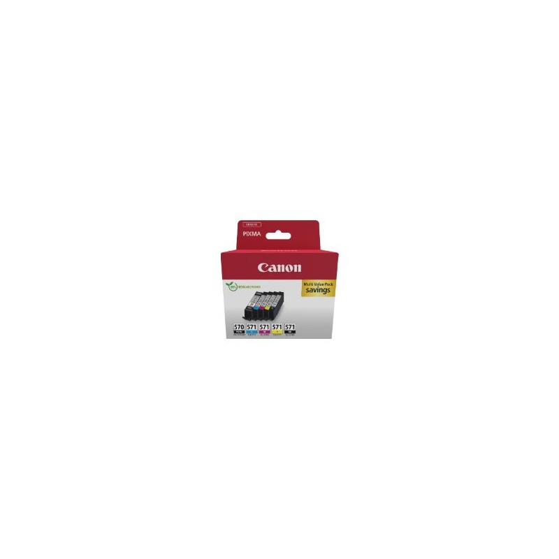 Tinta Canon PGI-570/CLI-571 Pack Negro/Color (0372C006) Tinta Canon PGI-570/CLI-571 Pack Negro/Color (0372C006)