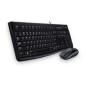 Teclado+Ratón LOGITECH MK120 USB Ruso Negro (920-002561
