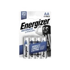 Pilas Energizer Ultimate Lithium AA 4 Unidades (639155)