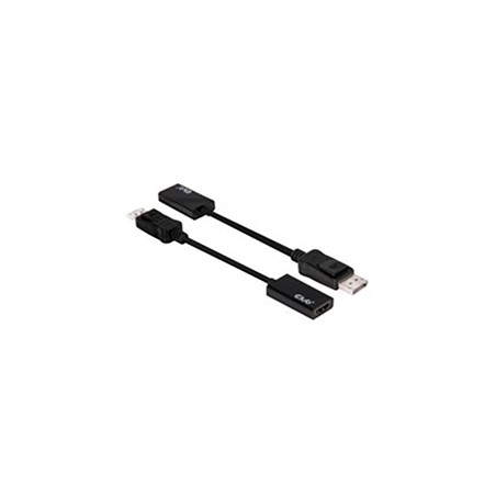 Cable Club 3D DP/M a HDMI/H 0.2m Negro (CAC-1056)