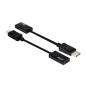 Cable Club 3D DP/M a HDMI/H 0.2m Negro (CAC-1056)