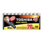 Pack 20 Pilas Toshiba AAA Alcalinas LR03 (R03ATPACK20)