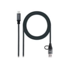 Nanocable USB-C a USB-A+USB-C/M (10.01.4111-L150-COMB)