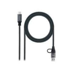Nanocable USB-C a USB-A+USB-C/M 3m (10.01.4113-COMB)