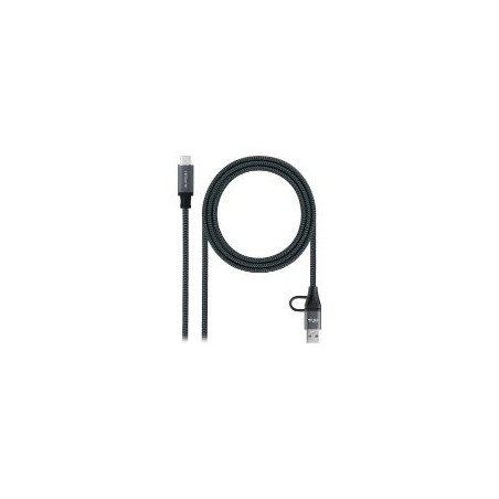 Nanocable USB-C a USB-A+USB-C/M 3m (10.01.4113-COMB)