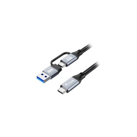 Cable Equip Usb-C a Usb-C +Adap. Usb-A 100W 2m(128433)