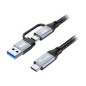 Cable Equip Usb-C a Usb-C +Adap. Usb-A 100W 2m(128433)