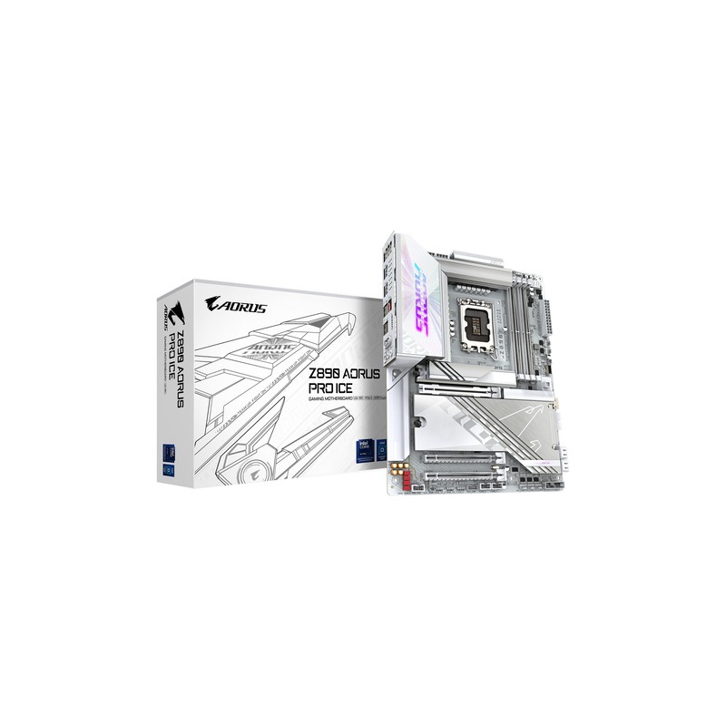 GIGABYTE Z890 AORUS PRO ICE G10: (1851) DDR5 M.2 SATA3 GIGABYTE Z890 AORUS PRO ICE G10: (1851) DDR5 M.2 SATA3