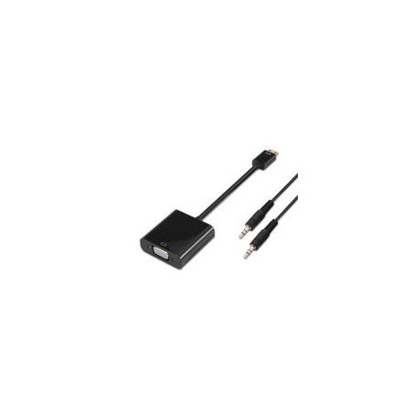 Conversor Nanocable HDMI a VGA/3.5mm (10.16.2003-BK)