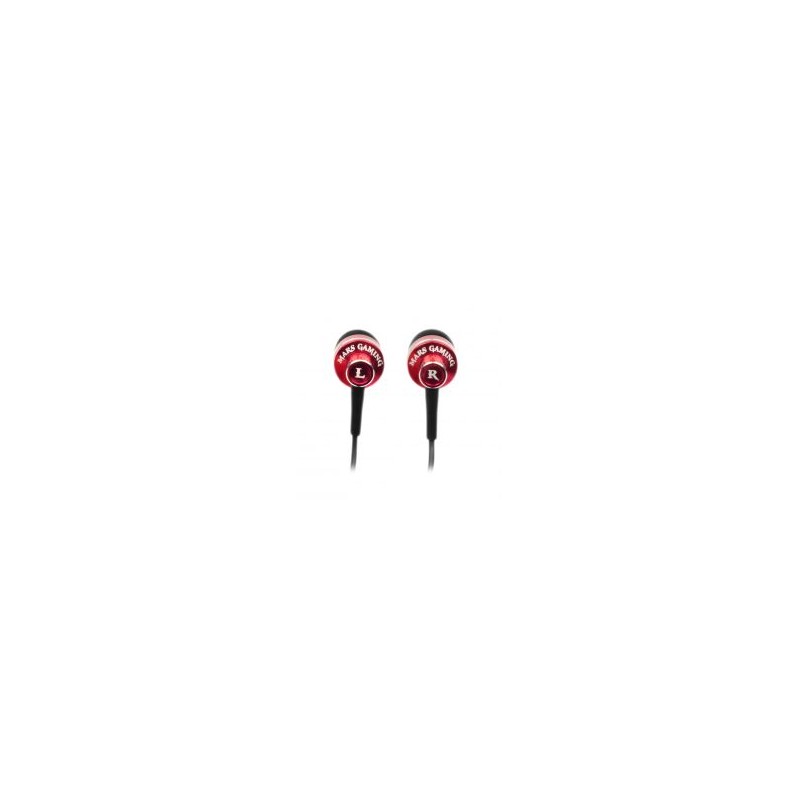 Auriculares Mars Gaming Intraurales Rojo/Negro (MIH1)