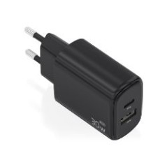 Cargador Pared Aisens Usb-C Usb-A 30W Negro(A110-0978)