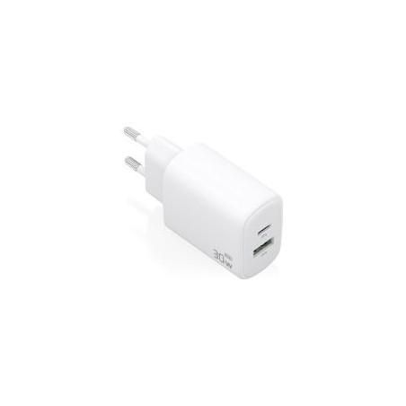 Cargador Pared Aisens Usb-C Usb-A 30W Blanco(A110-0977)