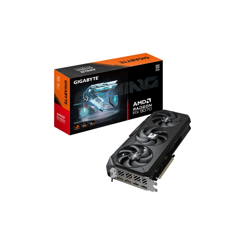 GIGABYTE AMD Radeon RX9070 GAMING OC 16Gb GDDR6